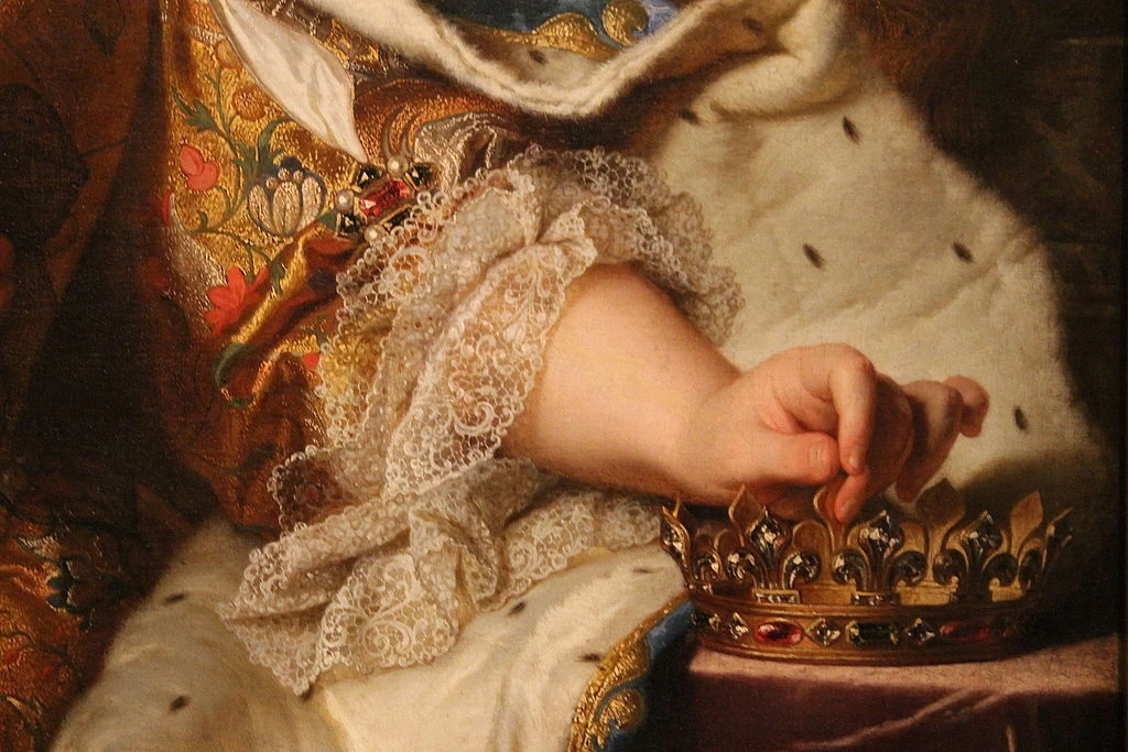 Ritratto di Elisabetta Carlotta del Palatinato - Deutsches Historisches Museum, dettaglio